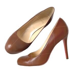 Christian Louboutin Nappa Leather Almond Toe 100mm Heels Pumps 36.5